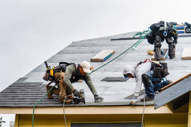 Professional Roofing technician working in Tannersville, PA